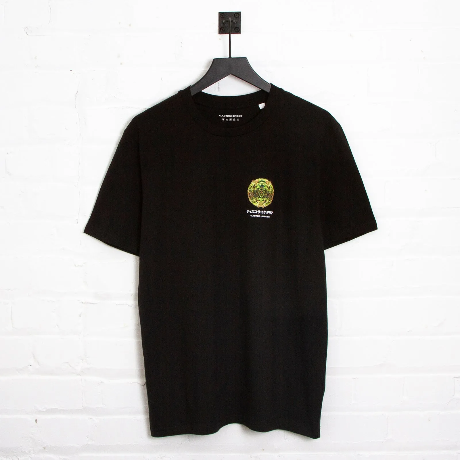 043 Disco Psychedelia Back Print - Tshirt - Black