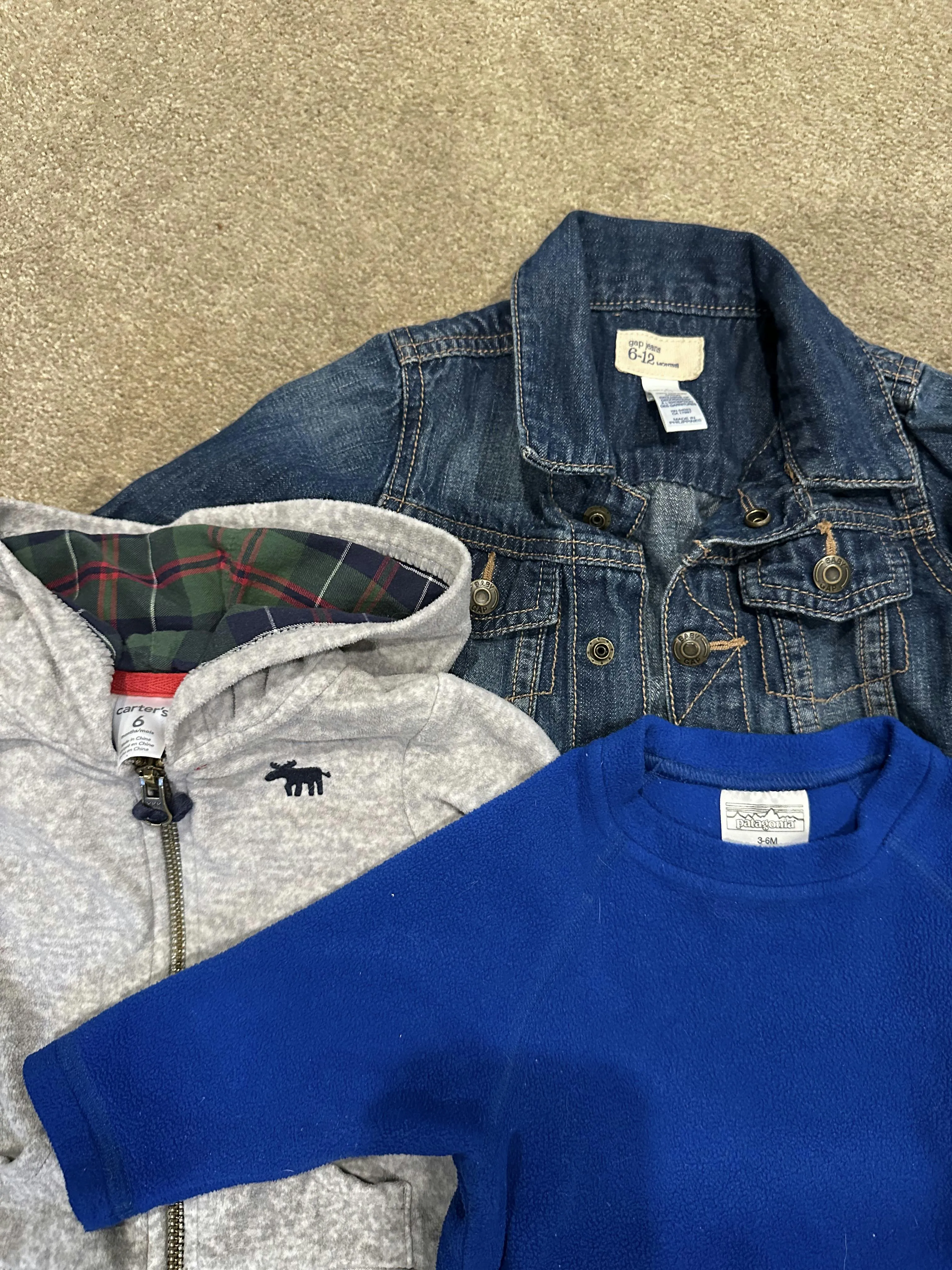 3-6 Months Sweater set (patagonia, Gap, Carters), Kids 6 Month (3-6M)