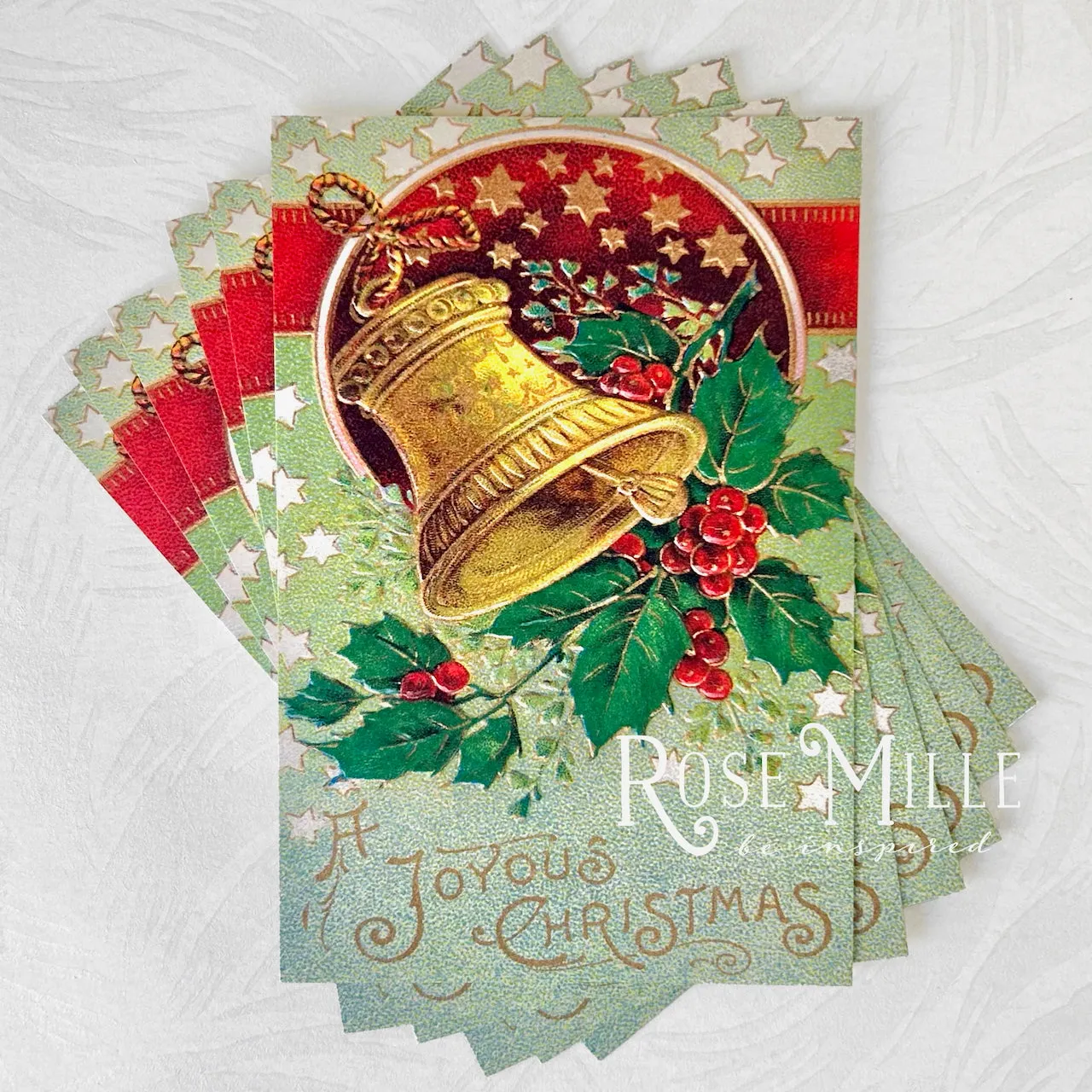 A Joyous Christmas - Layering PostCards