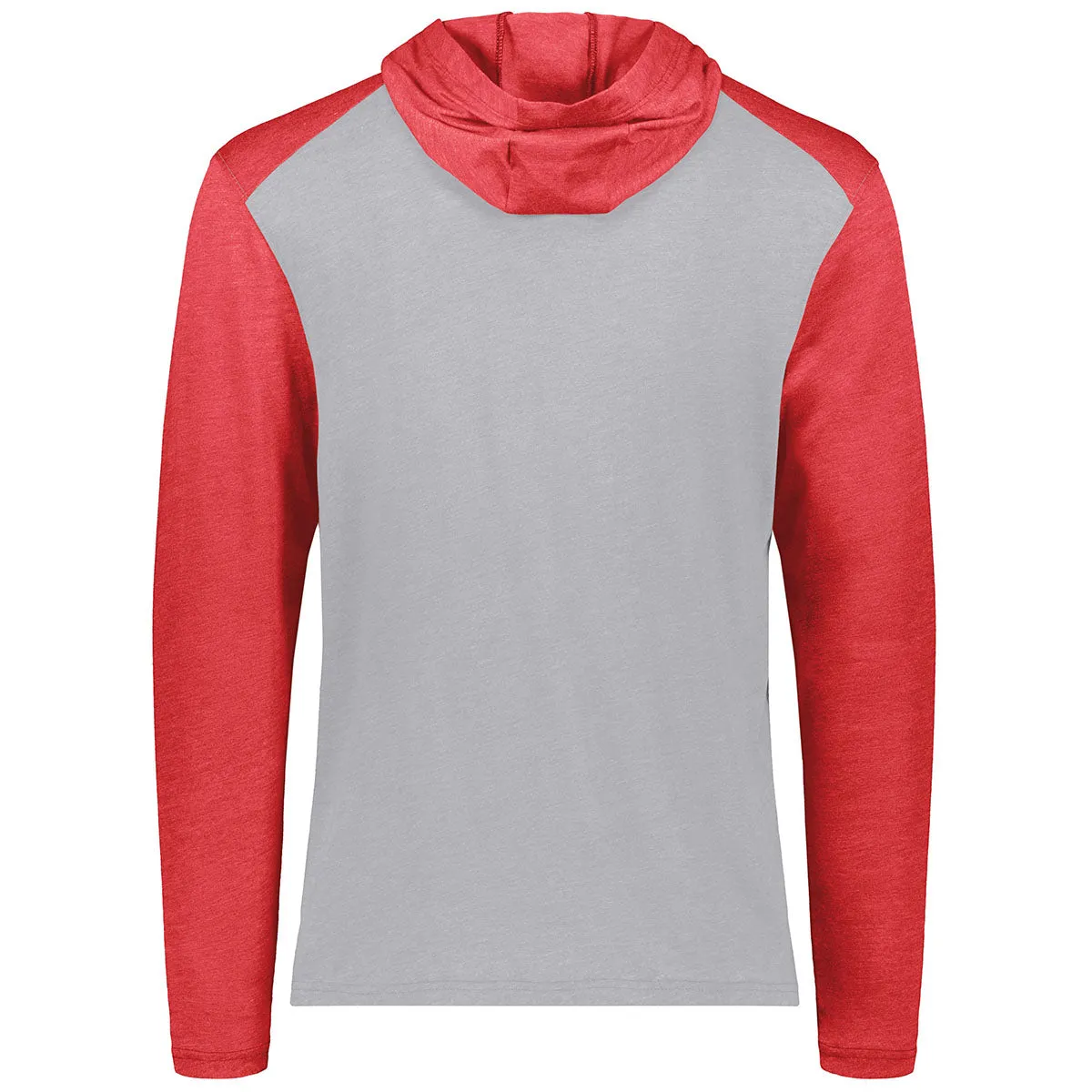 Augusta Sportswear Men's Grey Heather/Scarlet Heather Gameday Vintage Hoodie