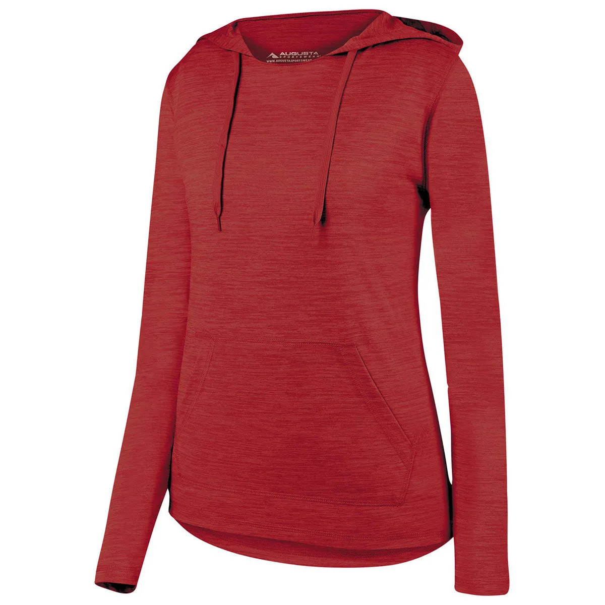 Augusta Sportswear Women's Red Shadow Tonal Heather Hoodie