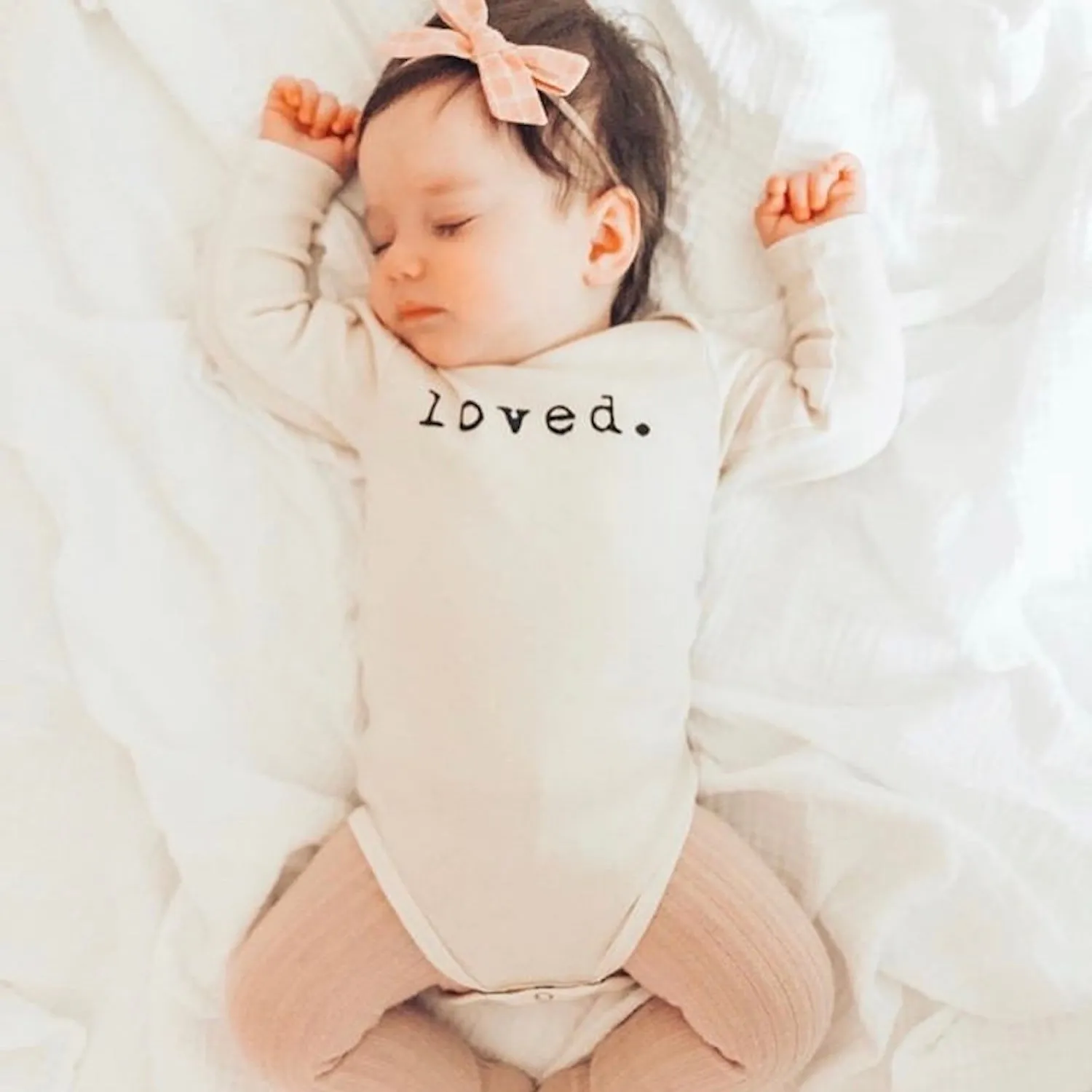 Baby loved. Organic Cotton Long-Sleeve Bodysuit