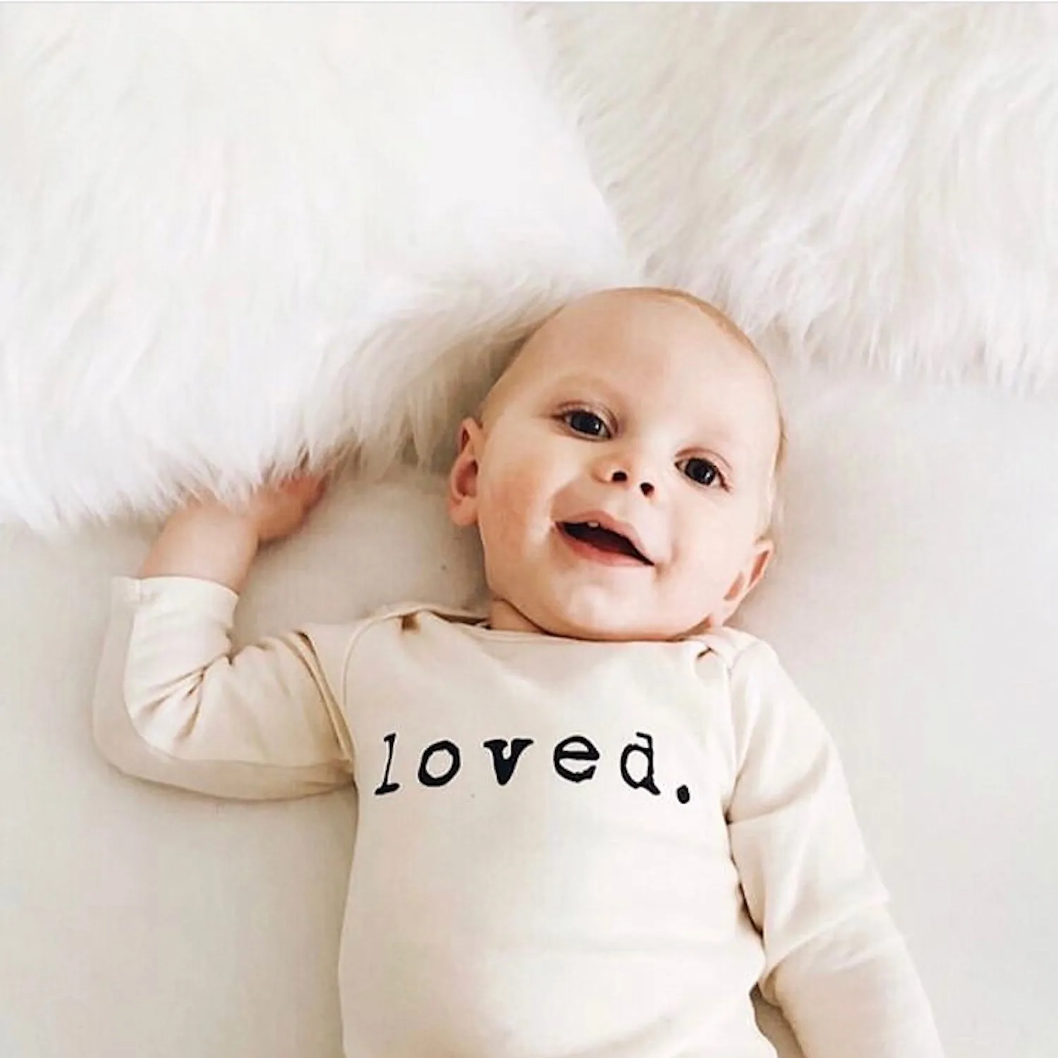 Baby loved. Organic Cotton Long-Sleeve Bodysuit