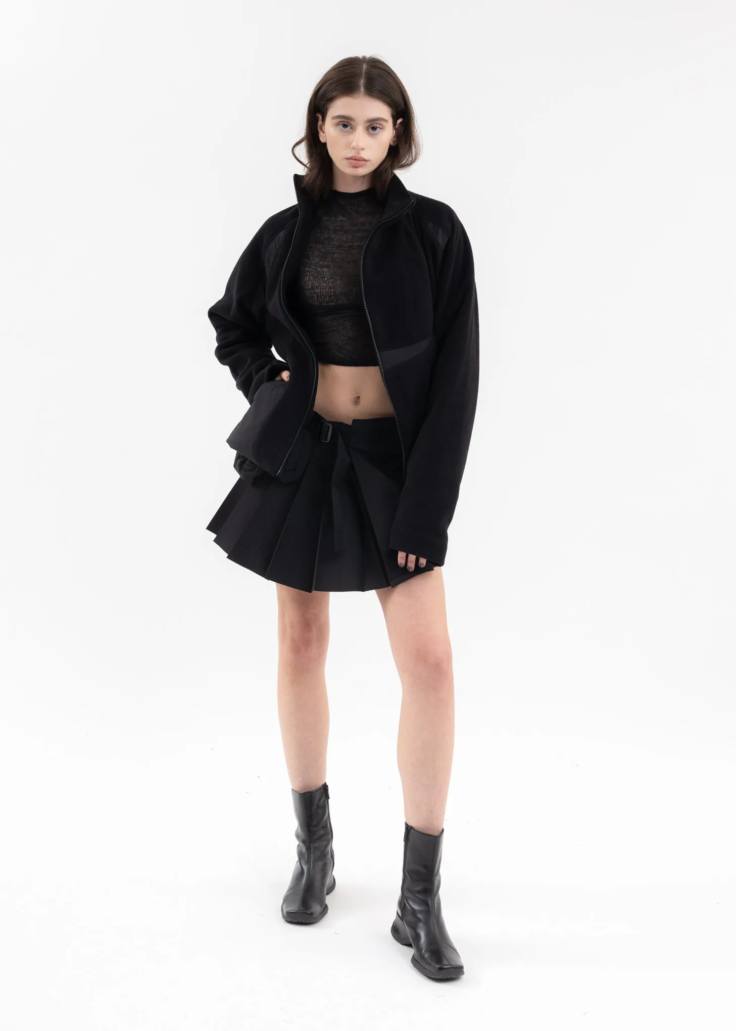 Black FLEECE JACKET