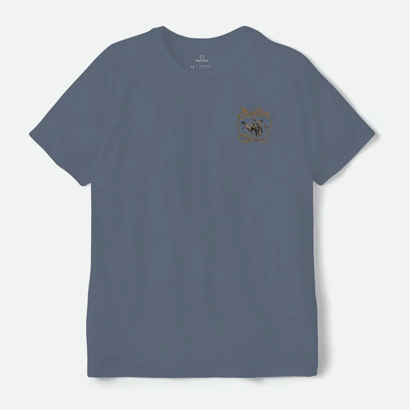 Brixton | Omaha S/S Tailored Tee | Flint Blue