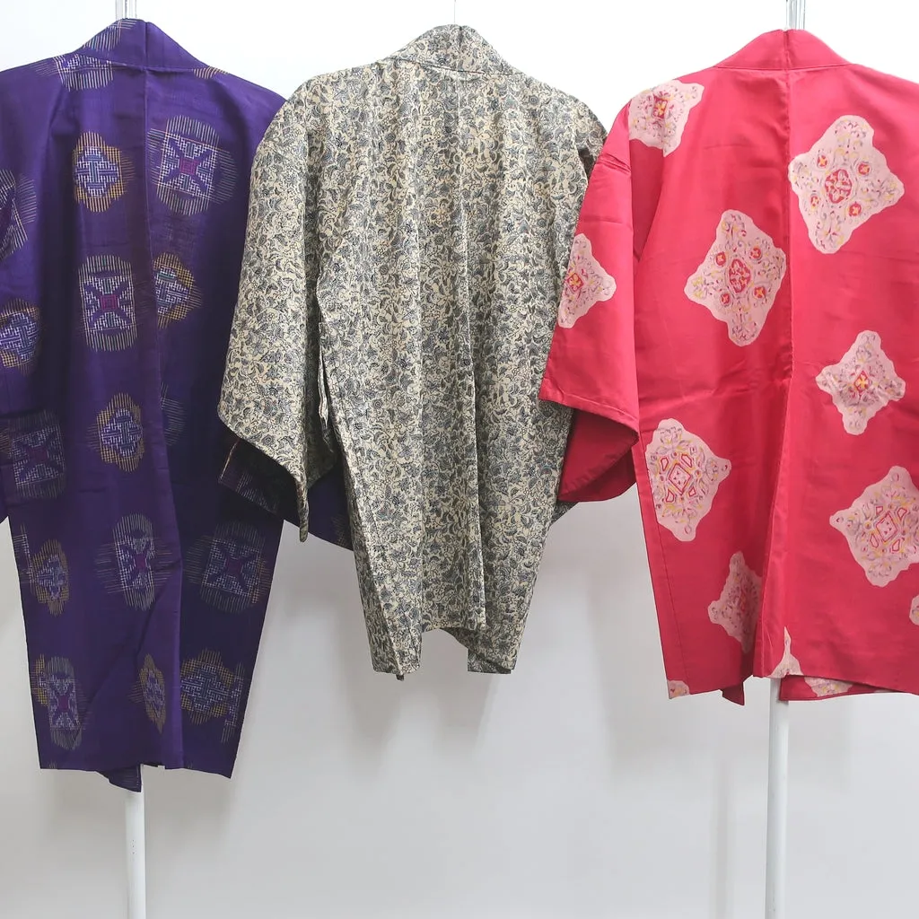 Bundle 12pcs Silk Antique Haori Jacket Wholesale Bulk Free Express Shipping #267