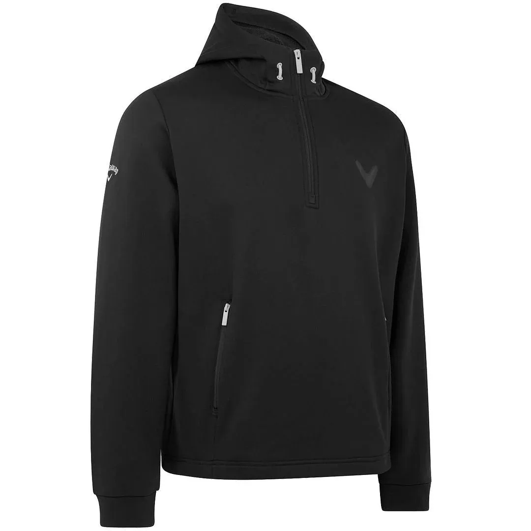 Callaway Mens Aquapel Technical Hoodie SwingTech Thermal 1/4 Zip Golf Hoody - CGKFB0T3