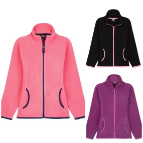 CityComfort Kids Fleece Jacket, Full-Zip Girls Polar Fleece Jacket Outdoors
