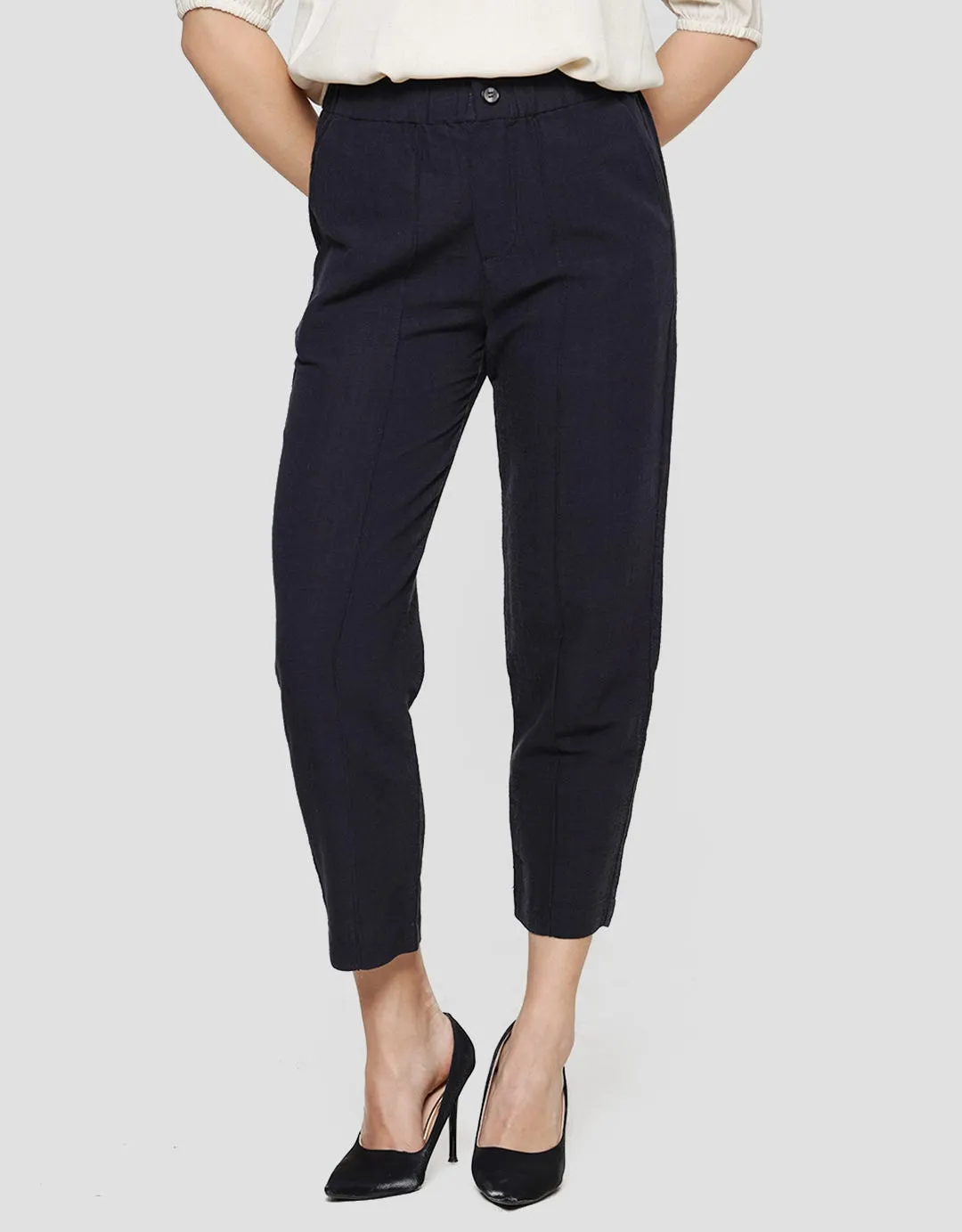 Connexion Celana Panjang Linen Crinkle Wanita