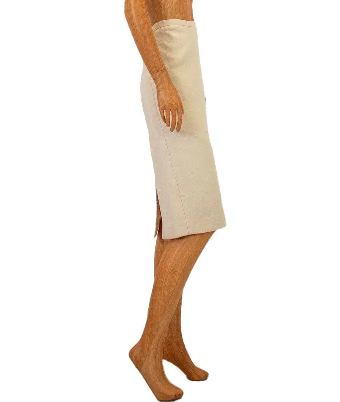 Double Slit Pencil Skirt