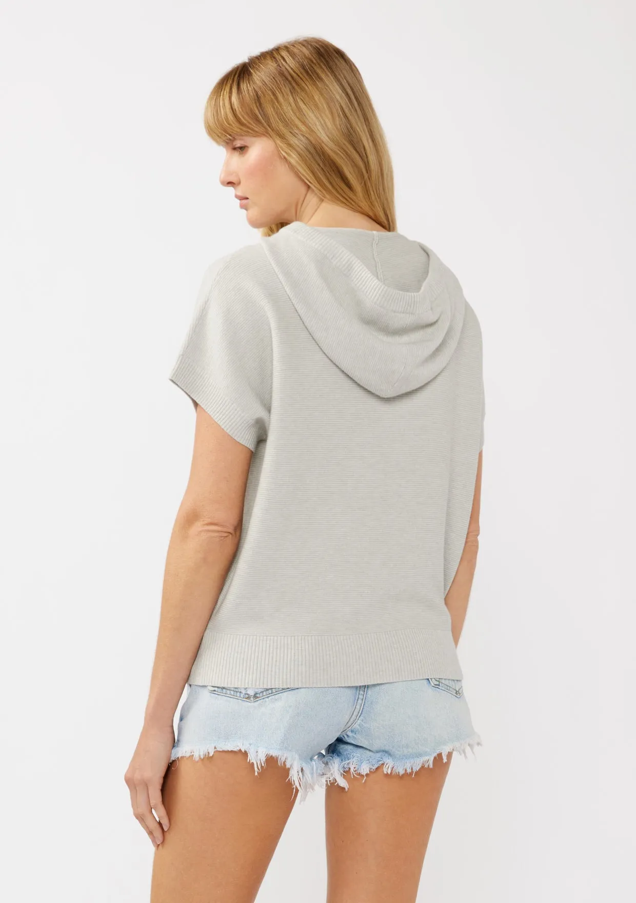 Drawstring Hooded Pullover with Front Pocket