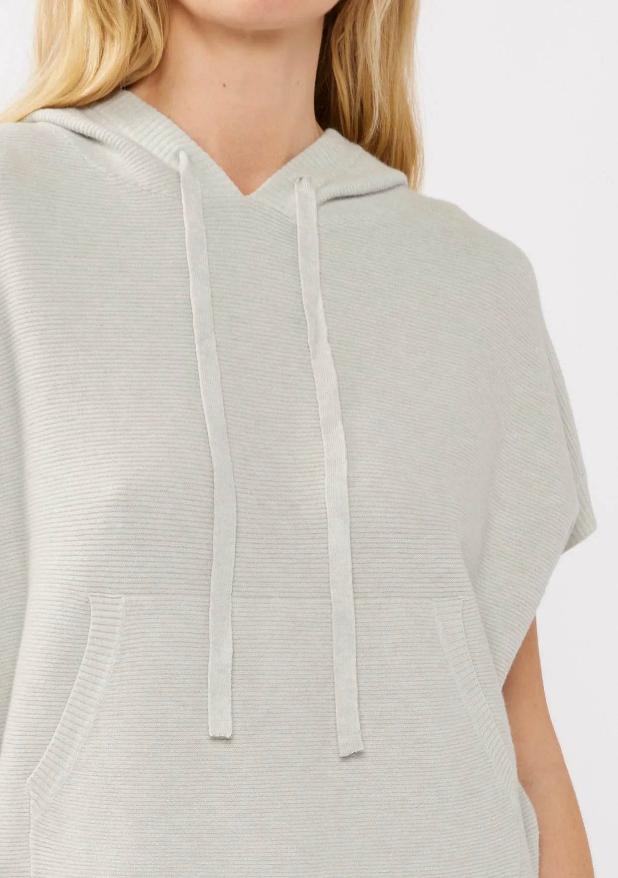 Drawstring Hooded Pullover with Front Pocket