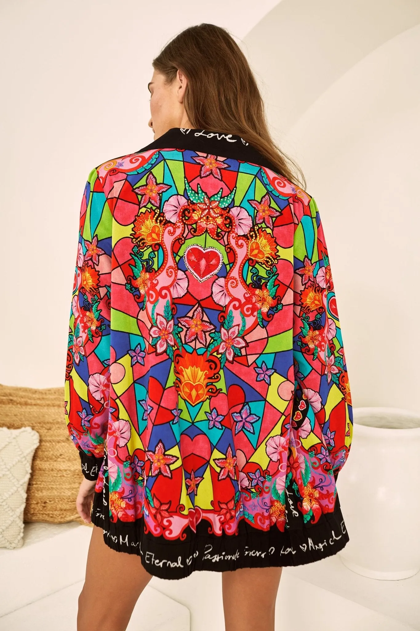 DREAMY CUPID OVERSIZE BOMBER JACKET