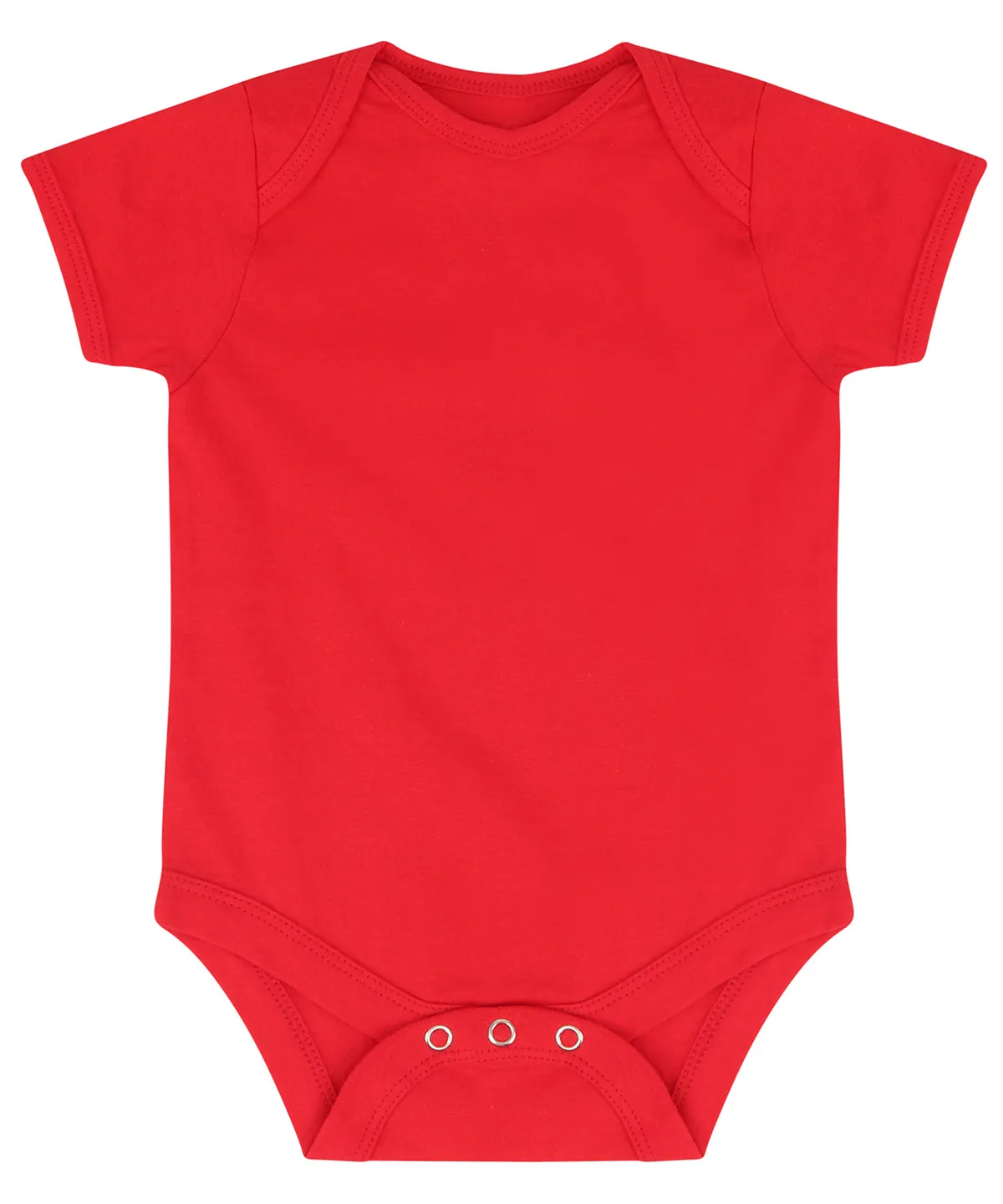 Essential short-sleeved bodysuit | Red