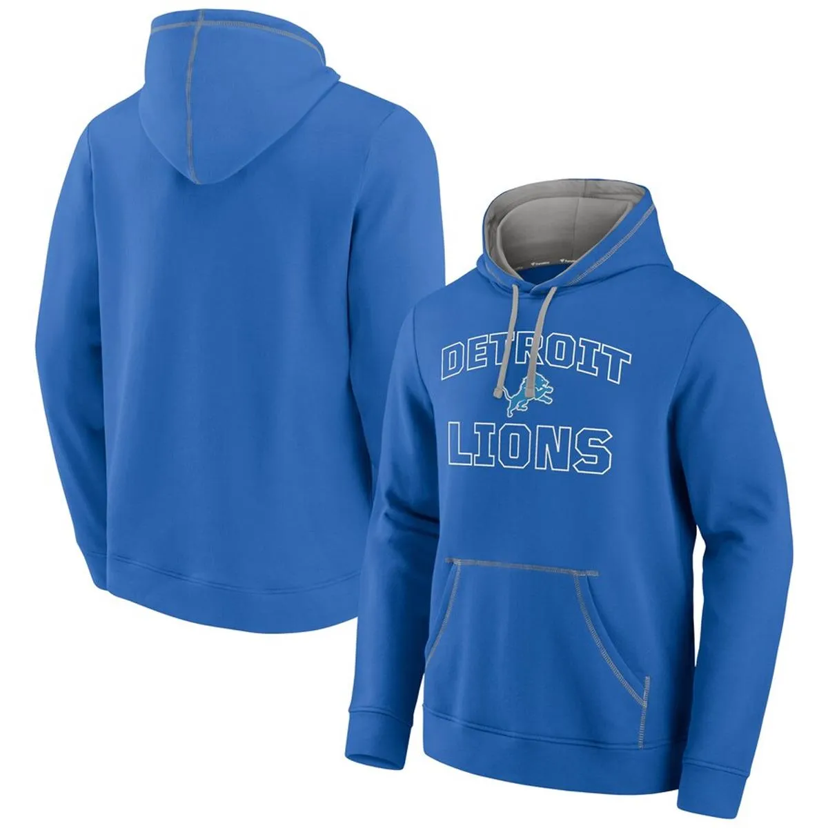 Fanatics NFL Men's Detroit Lions Tiebreaker Fleece Pullover Hoodie