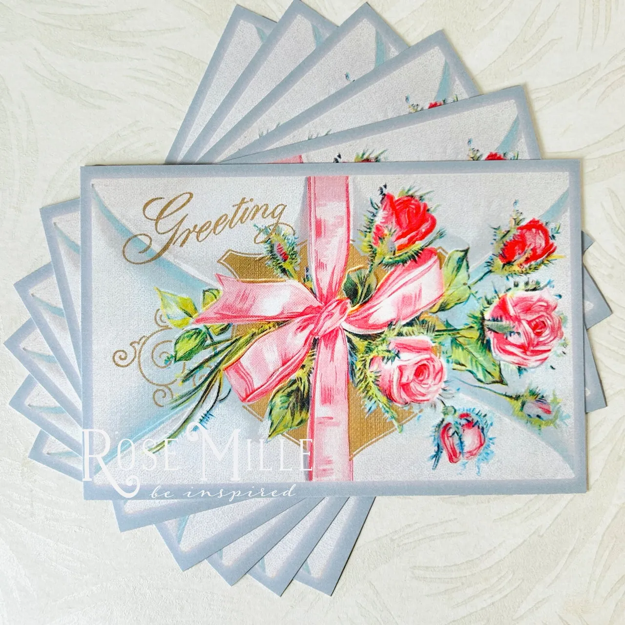 Floral Greetings Envelope - Layering PostCards
