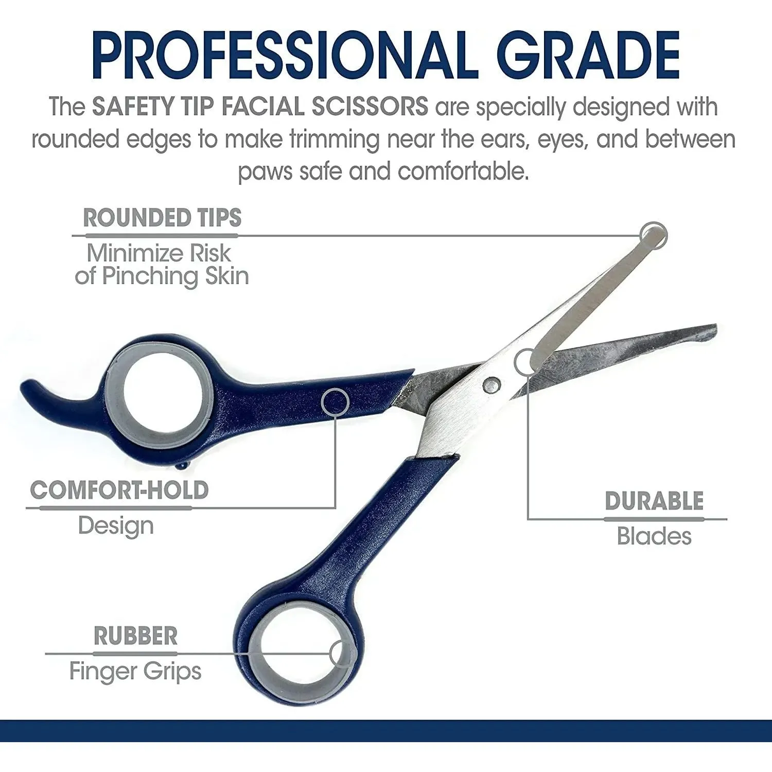 Four Paws Magic Coat Ear & Eye All Dogs Grooming Scissors