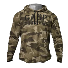 GASP Thermal LS Hoodie - Green Camo
