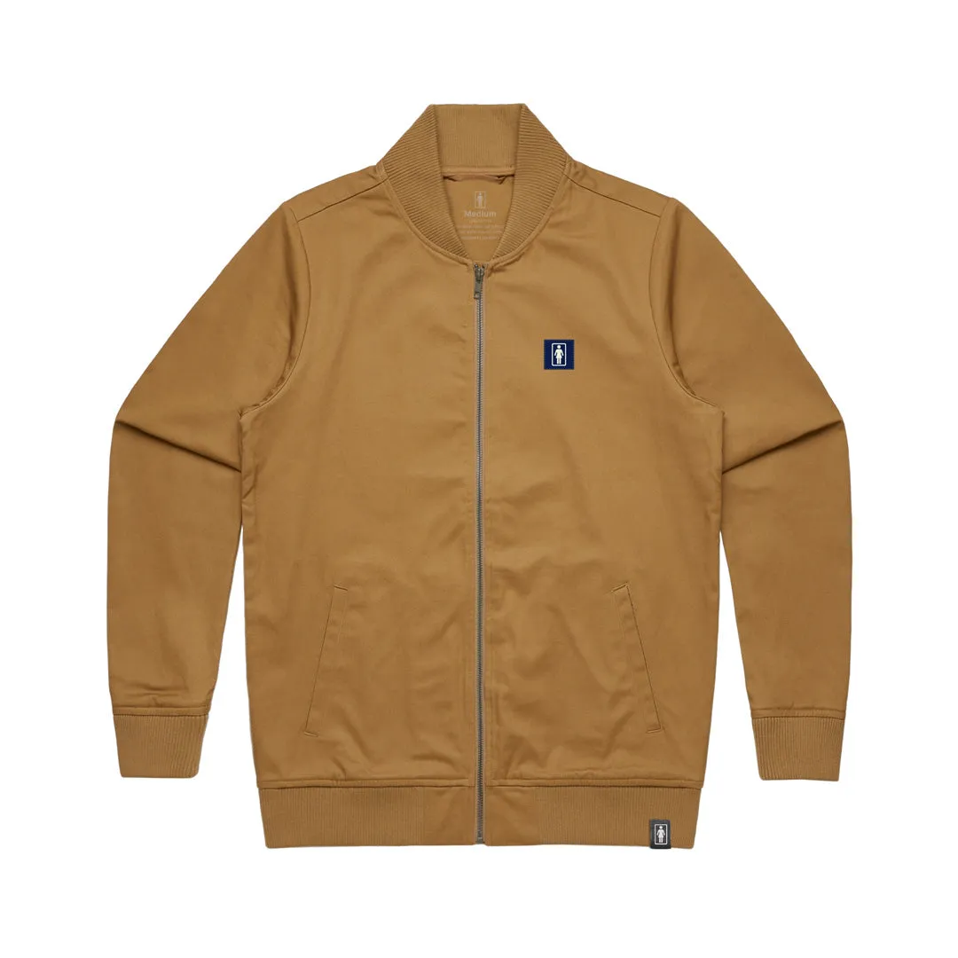 GIRL BOXED BOMBER JACKET - CAMEL