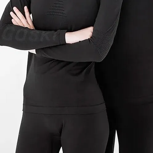 Goski Women's Black Base Layer Sets