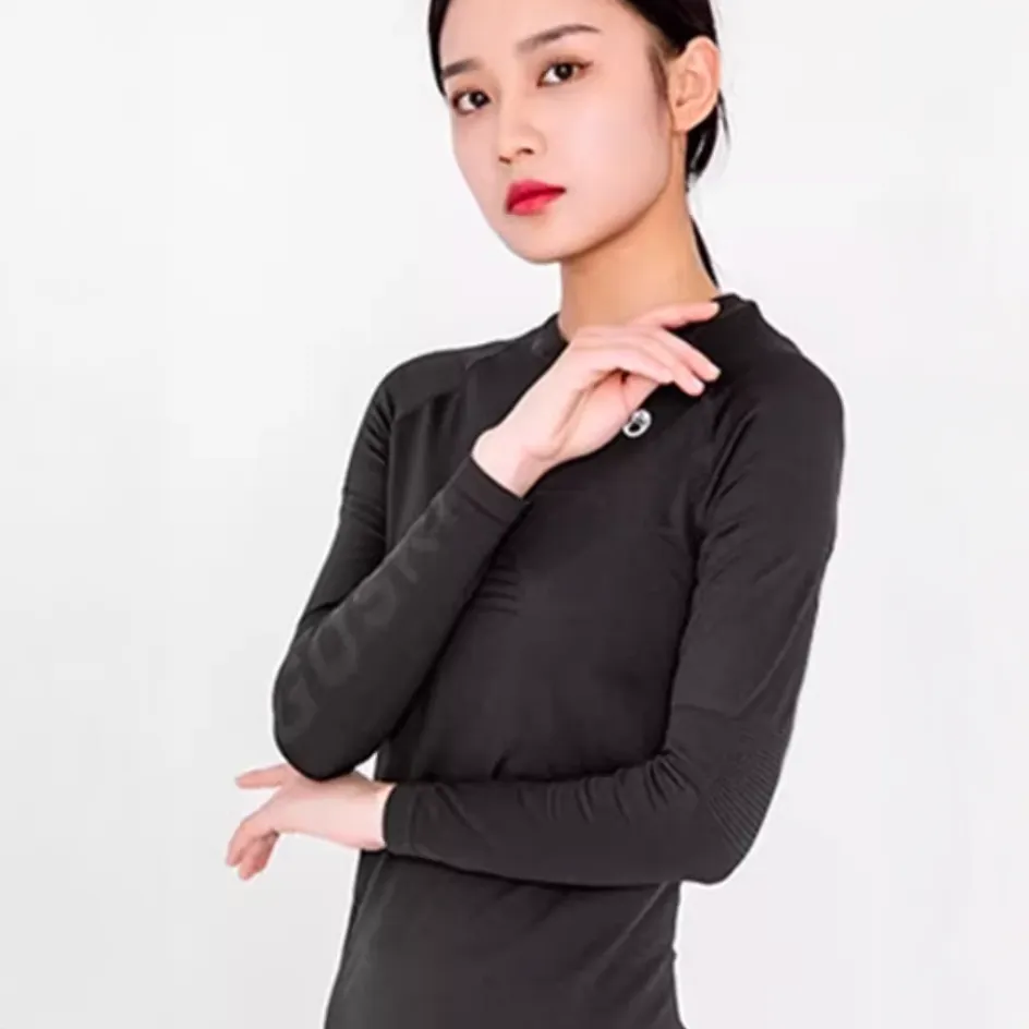 Goski Women's Black Base Layer Sets
