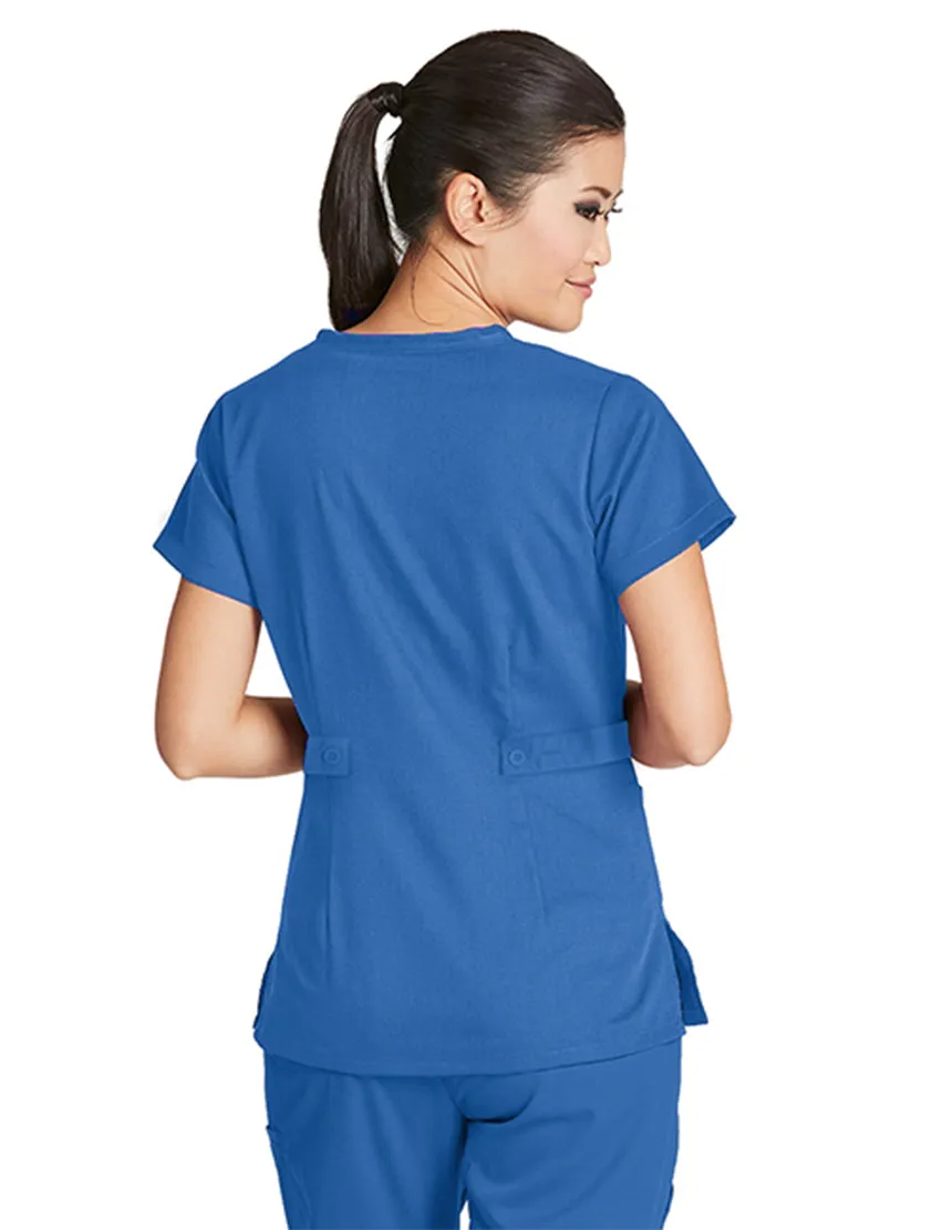 Grey's Anatomy™ by Barco Riley 3-Pocket Mock Wrap V-Neck Scrub Top