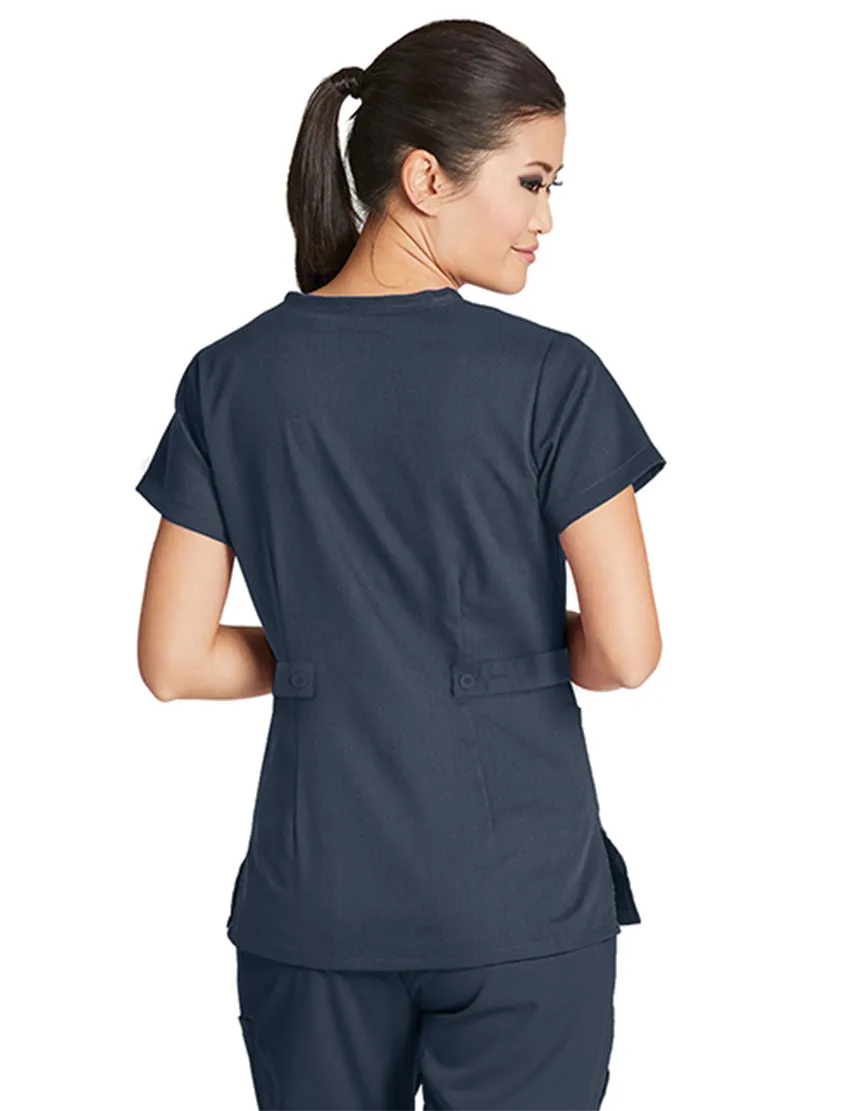 Grey's Anatomy™ by Barco Riley 3-Pocket Mock Wrap V-Neck Scrub Top