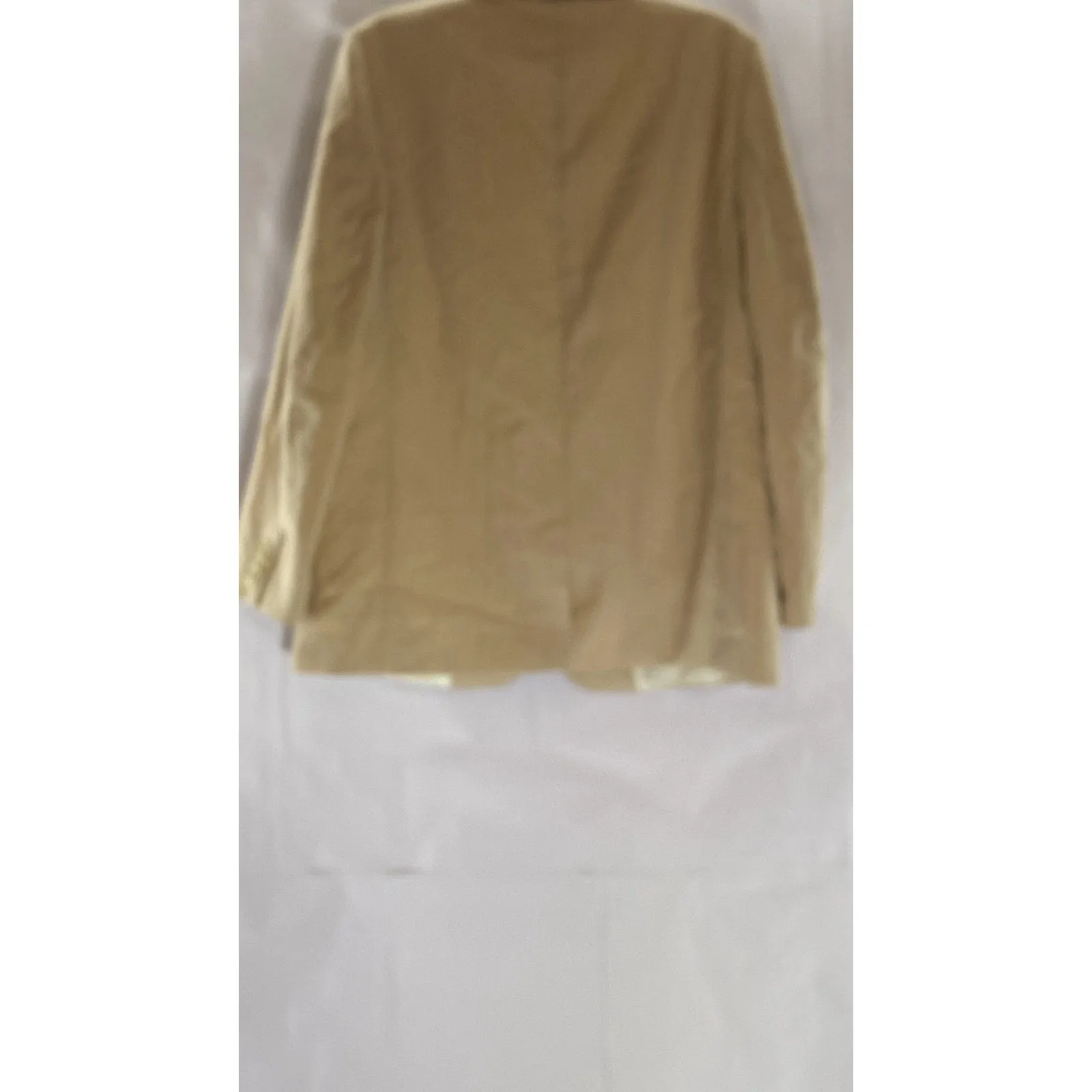 H&M Women's Tan One-Button Notch Lapel Long Sleeve Blazer SZ M