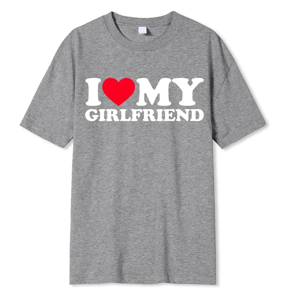 I Love My Boyfriend/Girlfriend T-Shirt - Funny 'Stay Away' Quote Tee for Men - BF/GF Gift Top
