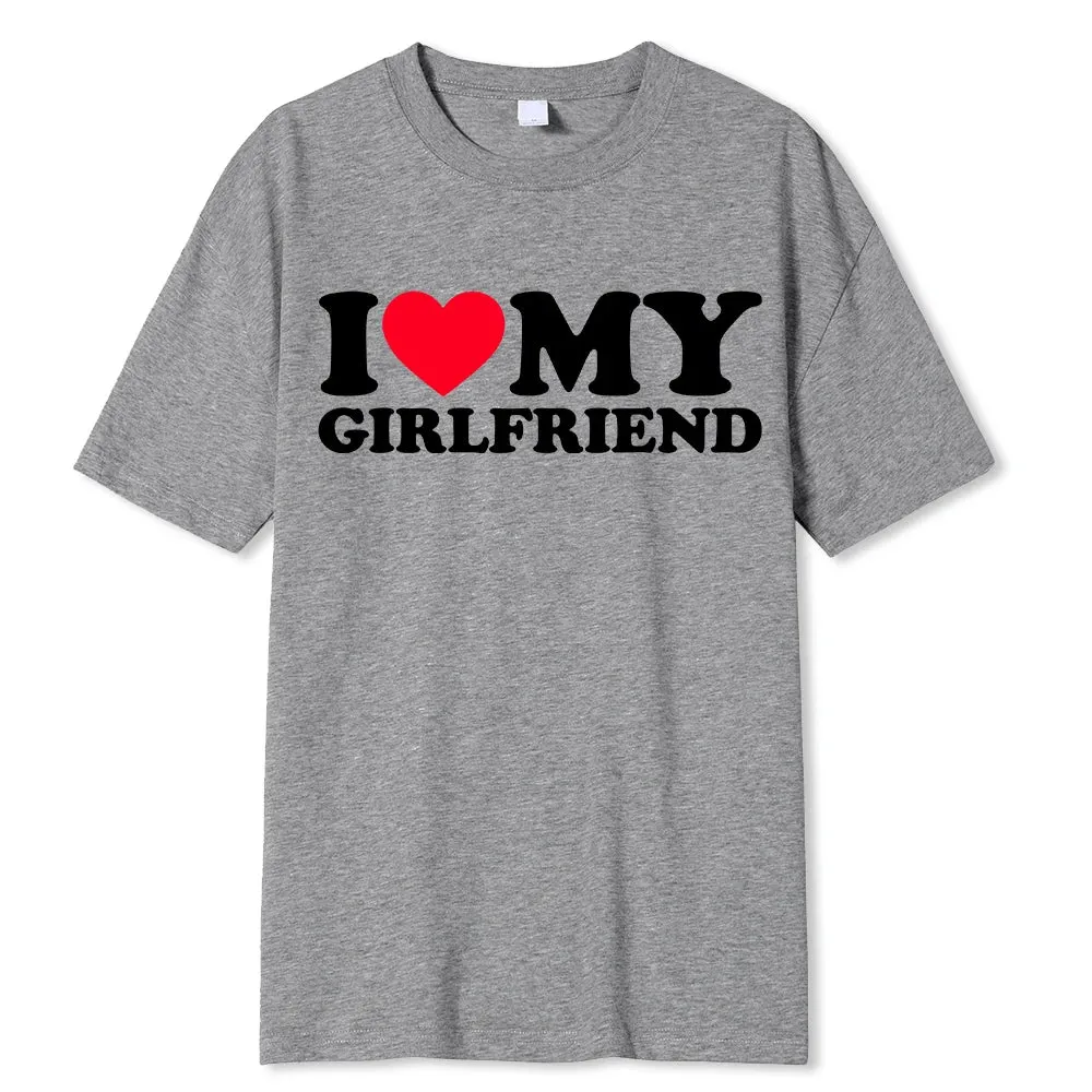 I Love My Boyfriend/Girlfriend T-Shirt - Funny 'Stay Away' Quote Tee for Men - BF/GF Gift Top