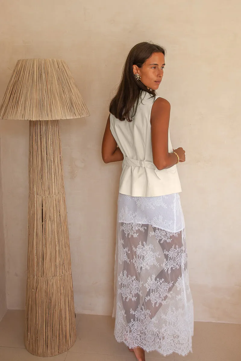 Jackie Vest- Cream