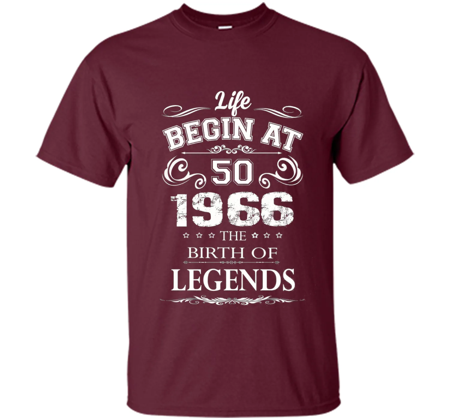 Life Begins At Fifty, 1966 the birth of Legends t-shirt
