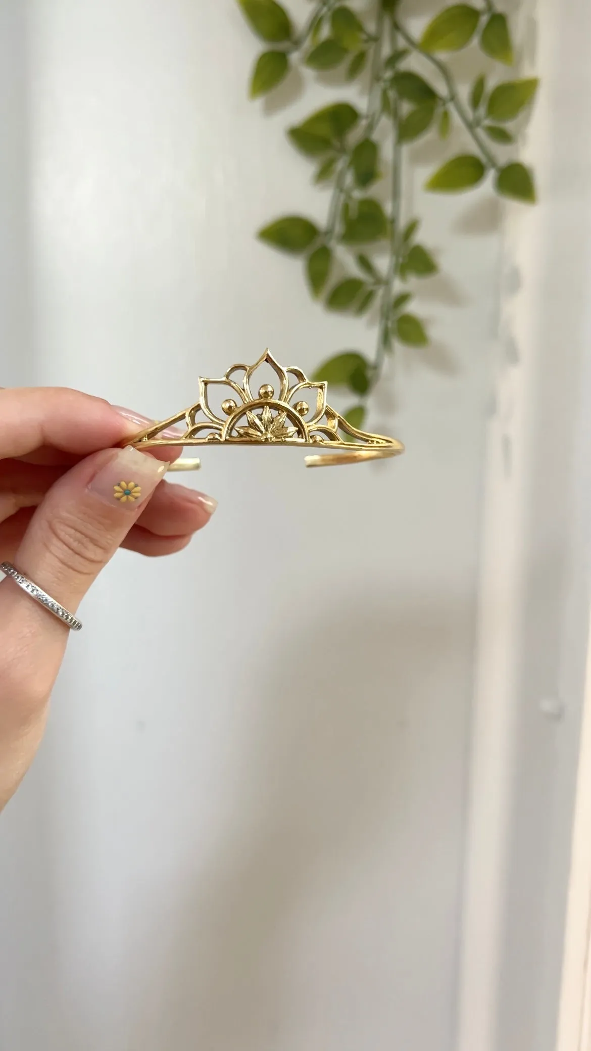 Life Flower • Brass Bangle Cuff