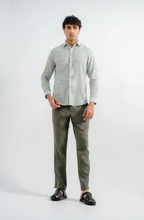 Linen Stretch Chino - Olive