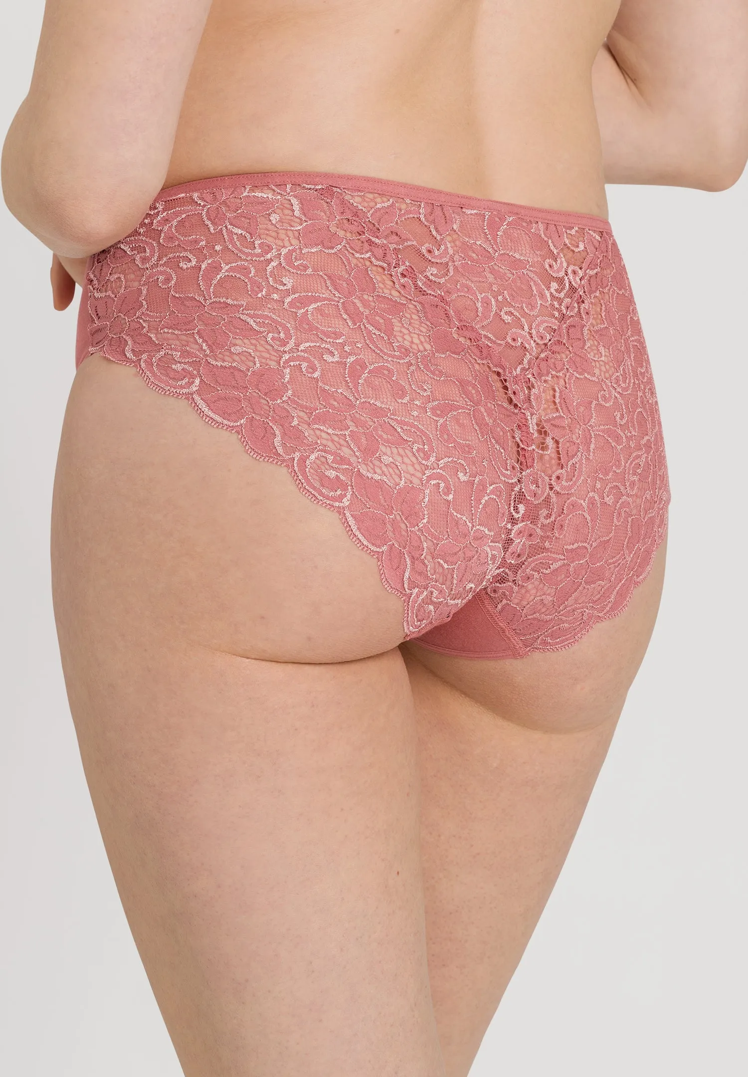 Luxury Moments Lace-Back Brief | Sweet Pepper 71480-2408