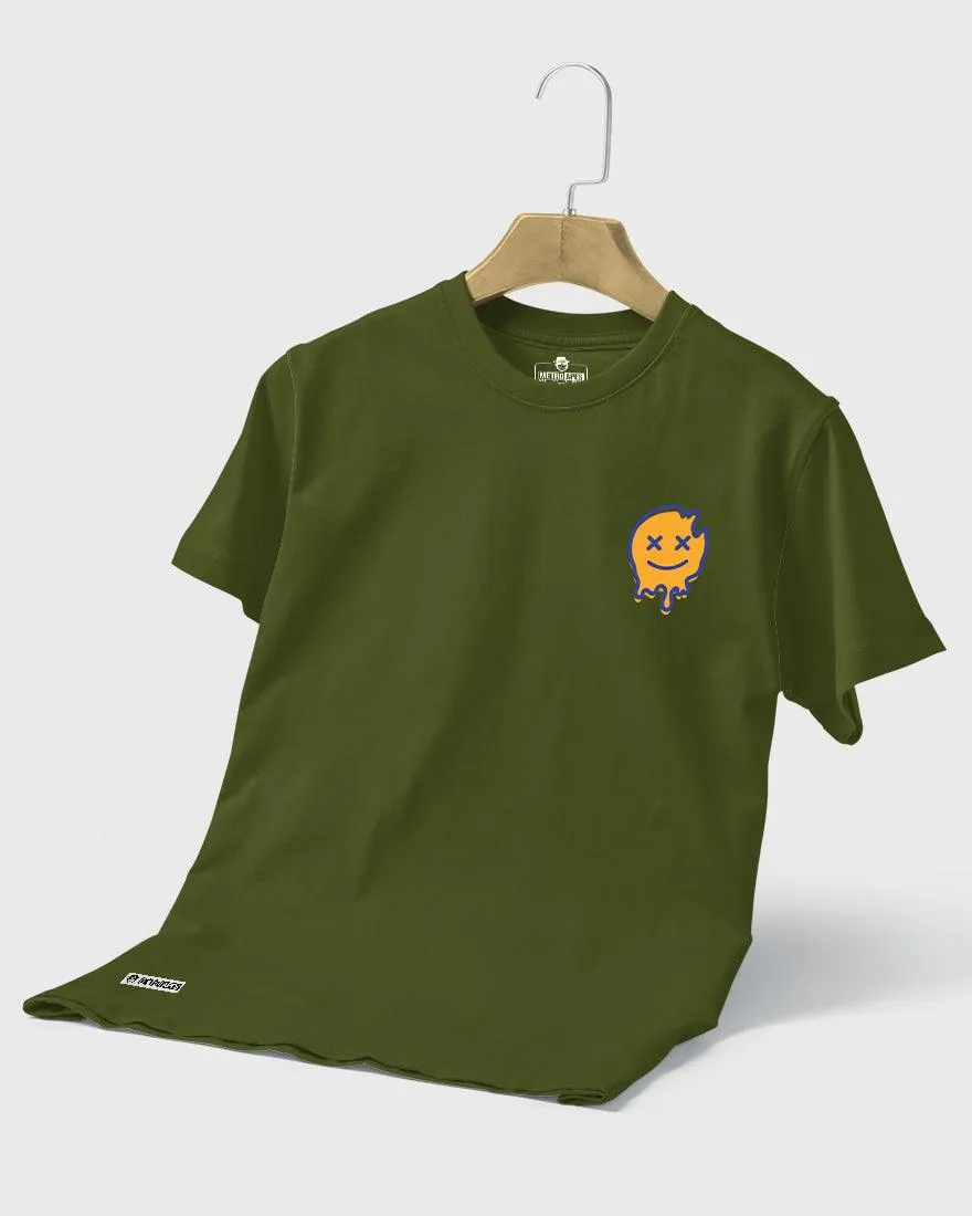 Mens Regular Tshirt Funky Never Look Back