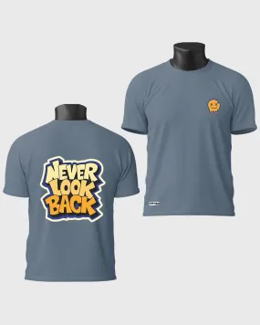 Mens Regular Tshirt Funky Never Look Back