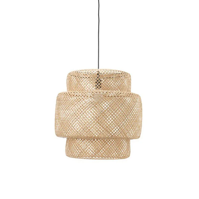 Modern Boho Rattan Bamboo Chandelier