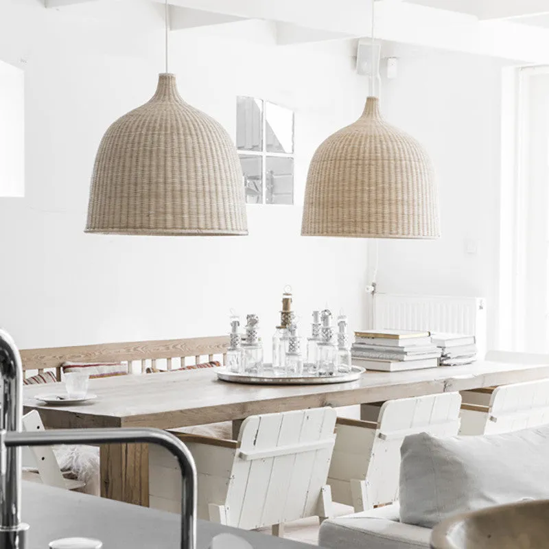 Modern Boho Rattan Bamboo Chandelier