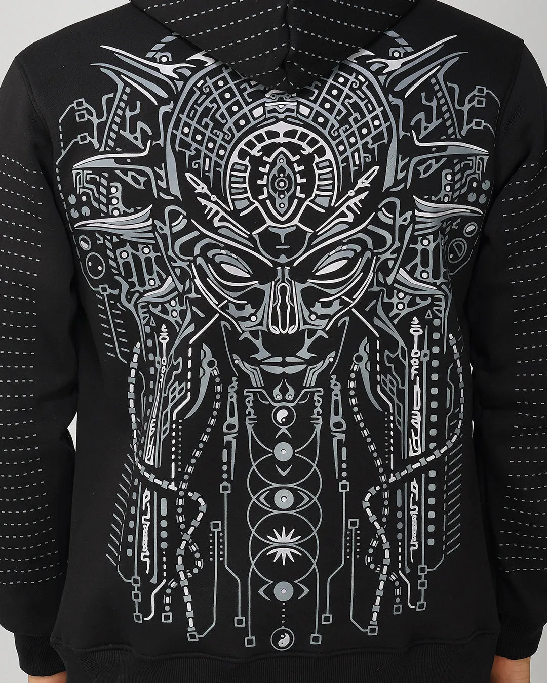 Nagajna | Pullover Cotton Hoodie | UV Light Reactive Plus Glow in Dark