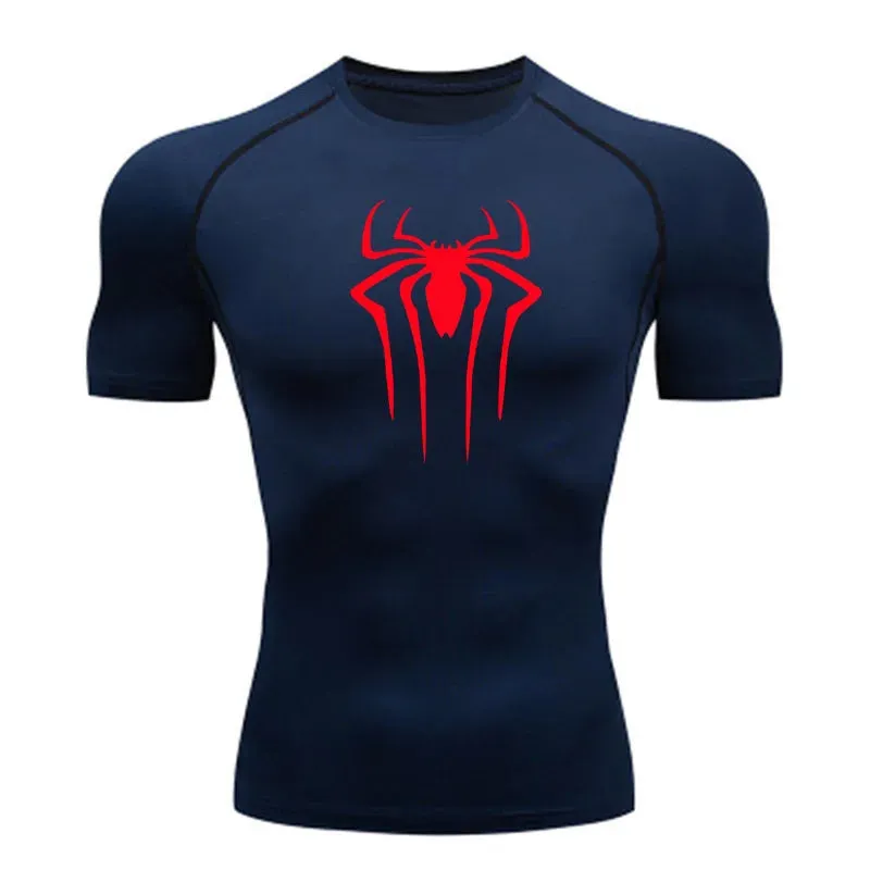 New Compression Shirt for Men-Super Hero Short Sleeve Fitness T Shirt