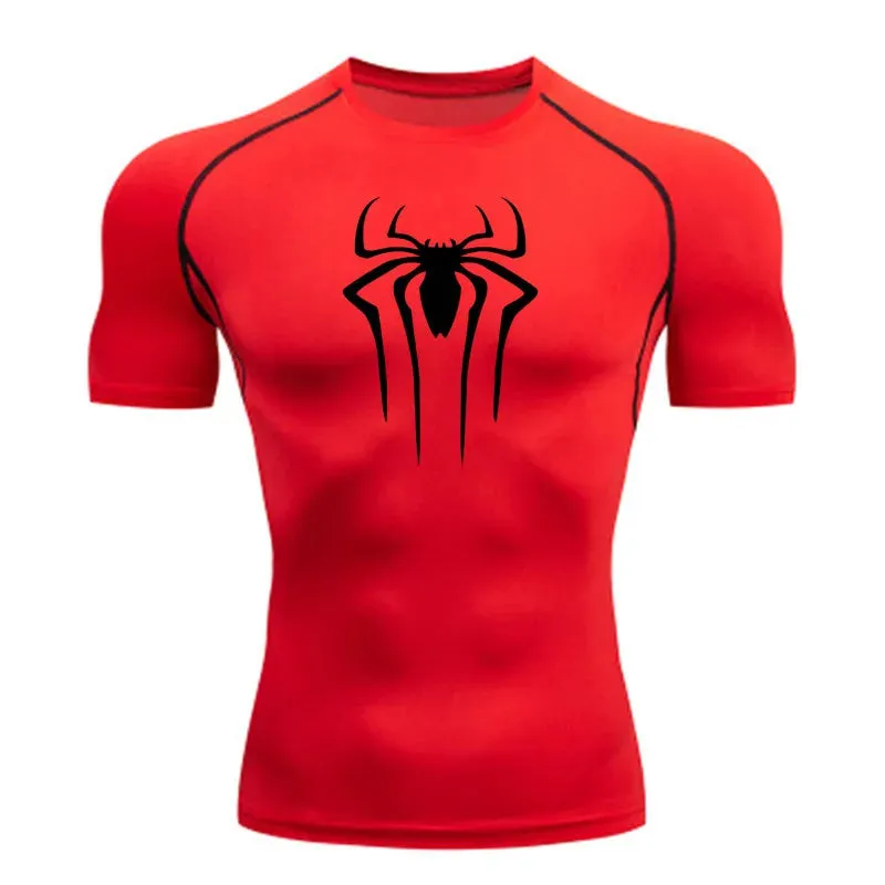 New Compression Shirt for Men-Super Hero Short Sleeve Fitness T Shirt