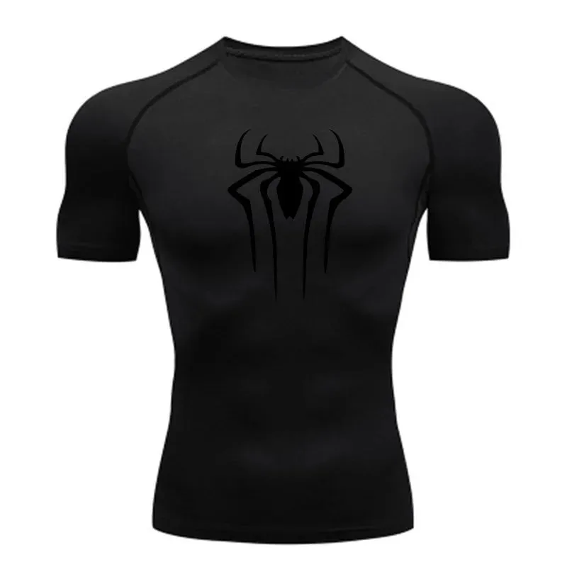 New Compression Shirt for Men-Super Hero Short Sleeve Fitness T Shirt