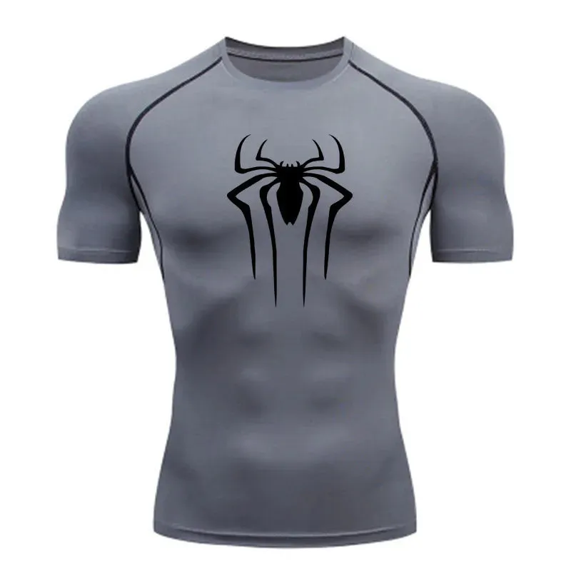 New Compression Shirt for Men-Super Hero Short Sleeve Fitness T Shirt