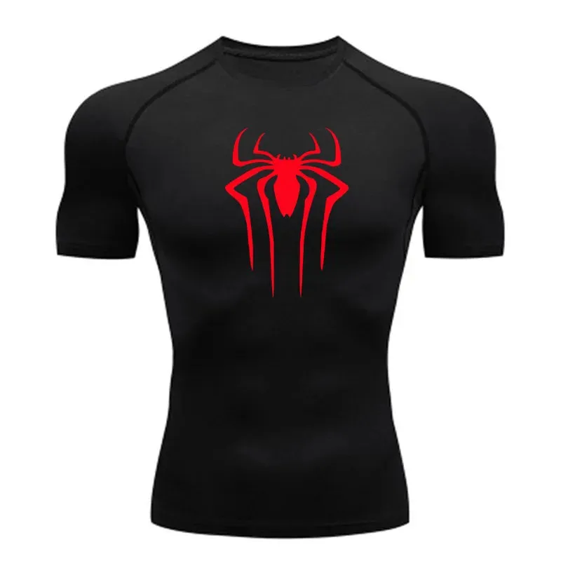 New Compression Shirt for Men-Super Hero Short Sleeve Fitness T Shirt