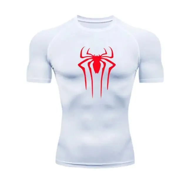 New Compression Shirt for Men-Super Hero Short Sleeve Fitness T Shirt