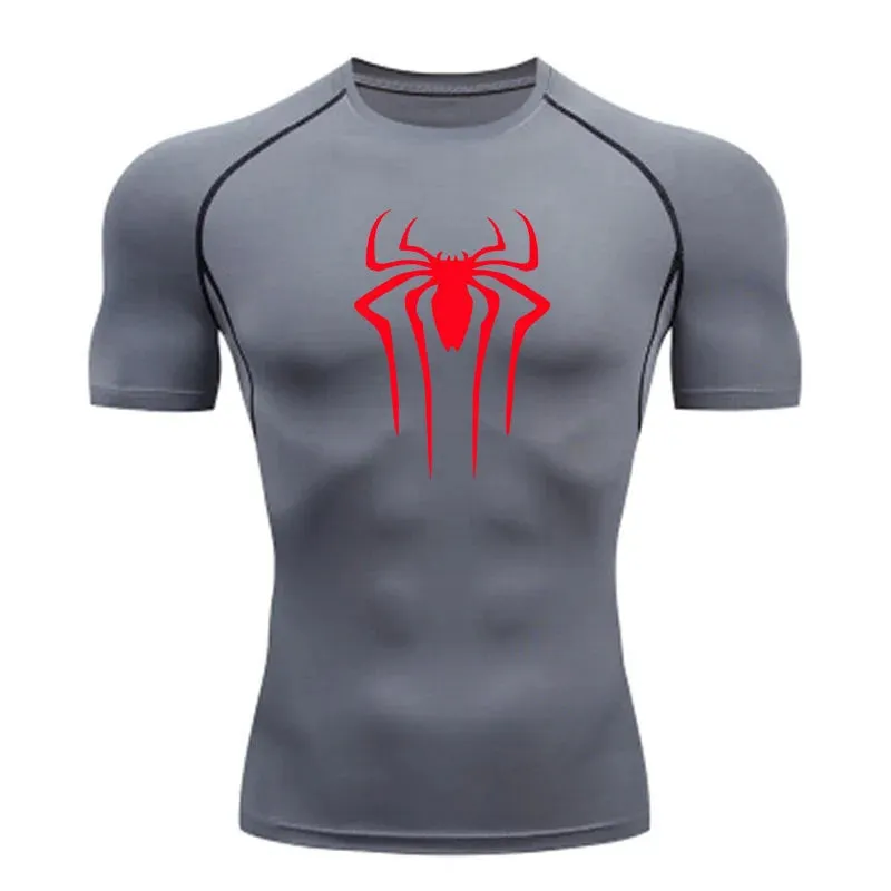 New Compression Shirt for Men-Super Hero Short Sleeve Fitness T Shirt