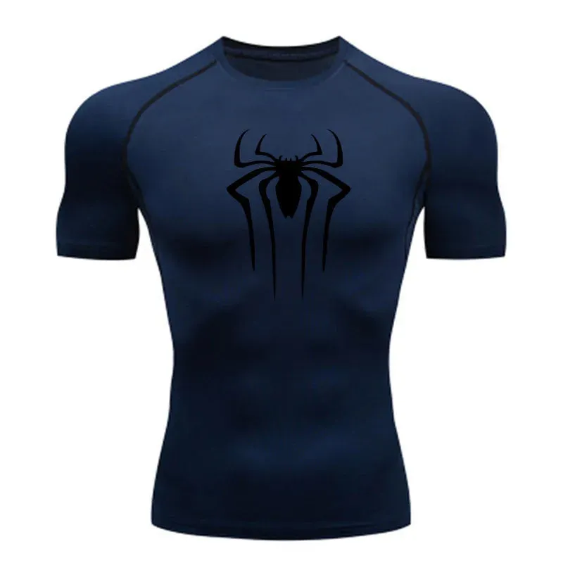 New Compression Shirt for Men-Super Hero Short Sleeve Fitness T Shirt