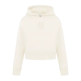 NEW YORK YANKEES NEUTRAL BIG GIRLS FLC PO HOODIE (EGGSHELL)