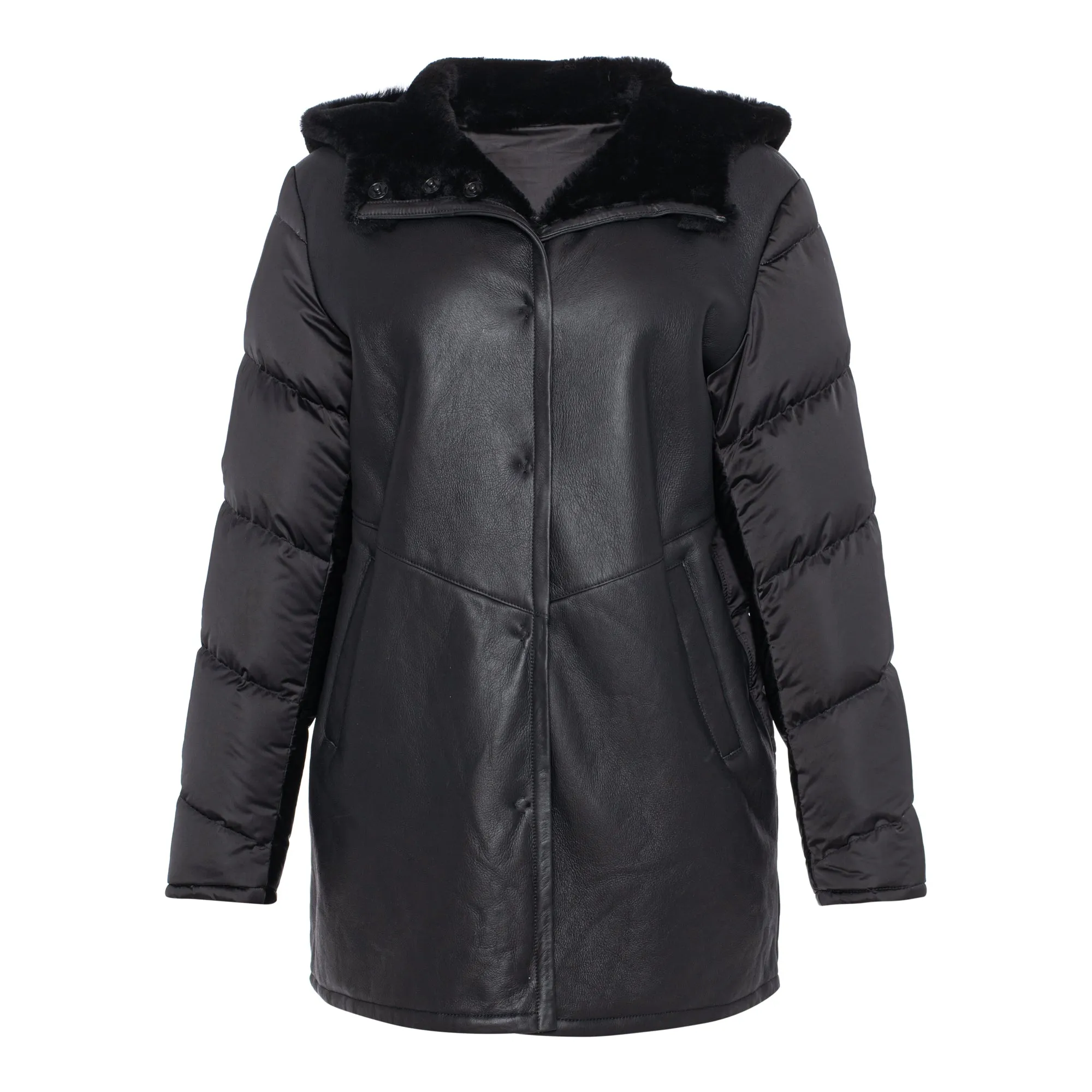 Newport Shearling goose down parka